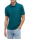Polo Herrenbluse Petrol Blau
