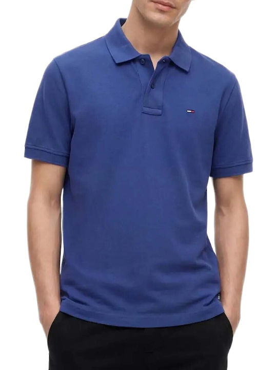 Tommy Hilfiger Polo Herrenblusen Blau Raffung