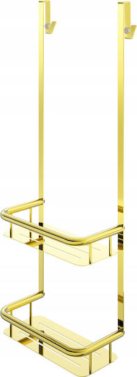 Deante ADI Z54K Wandmontiertes Badezimmerregal Metallisch