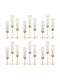 Vevor Set of Metal Candle Holders in Gold Colour 18 Pieces