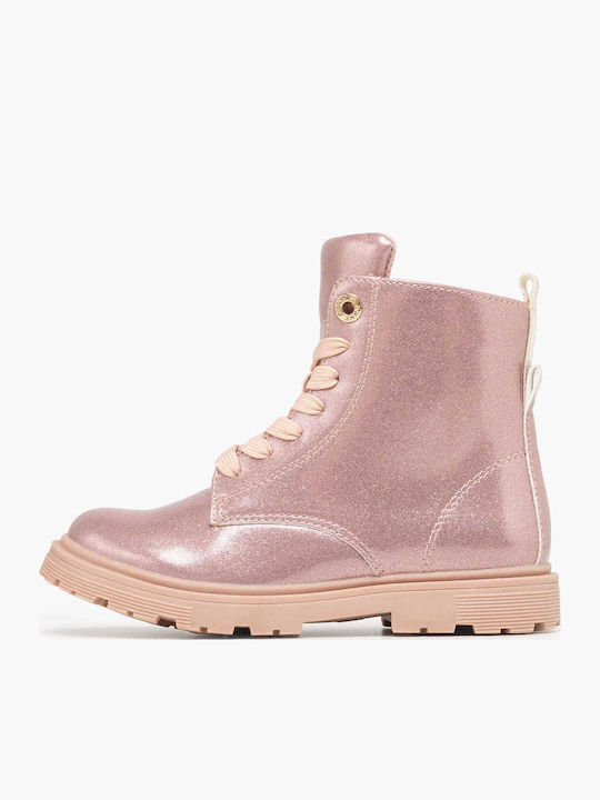 Tommy Hilfiger Kids Ankle Boots with Zipper Pink