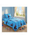 Casa Colori Set Kids Pillowcases 100% Cotton 50x70cm Light Blue