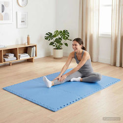 vidaXL Δάπεδα Παζλ Γυμναστηρίου 60x60x1cm 40τμχ Μπλε vidaXL Δάπεδα Παζλ Γυμναστηρίου 60x60x1cm 40τμχ Μπλε