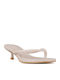 Mules With High Heel In Beige Colour