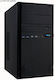 Linkworld Mini-Turm Computergehäuse Schwarz 450W