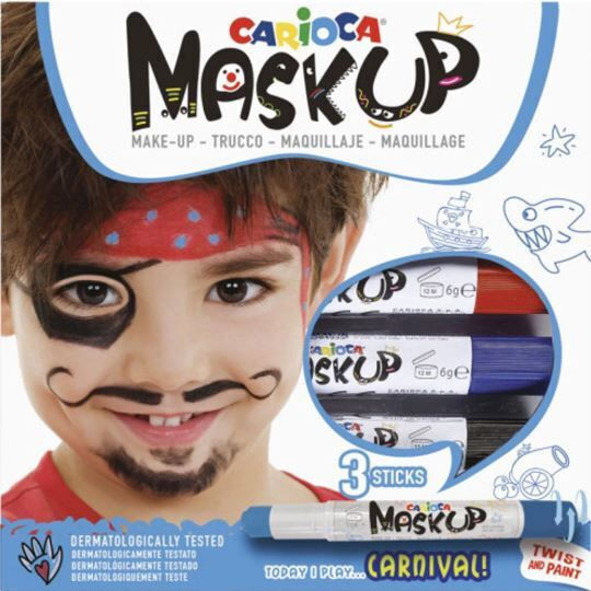 Carioca Markere pentru față Mask Up Carnival 3 bucăți