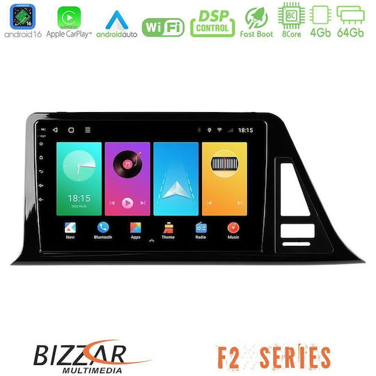 Bizzar Car Audio System for Toyota C-HR 2017-2022 Bluetooth USB WiFi GPS Apple CarPlay Android Auto with 9" Touch Screen