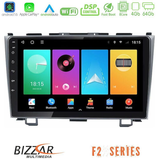 Bizzar Car Audio System for Honda CR-V 2007 (Bluetooth/USB/WiFi/GPS/Apple CarPlay/Android Auto) with 9" Touch Screen