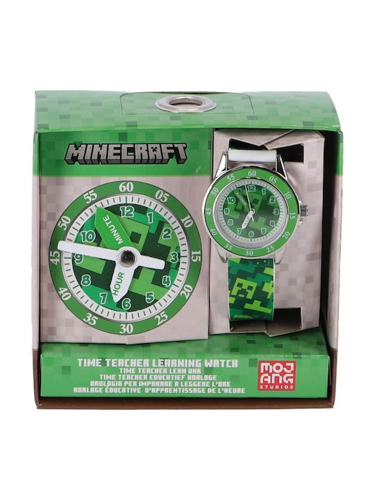 Minecraft Παιδικό Ρολόι Μαύρο Minecraft Παιδικό Ρολόι Μαύρο