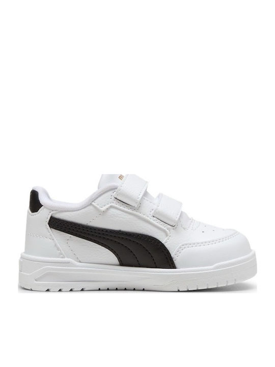 PUMA Shuffle Παιδικά Sneakers με Σκρατς Λευκά