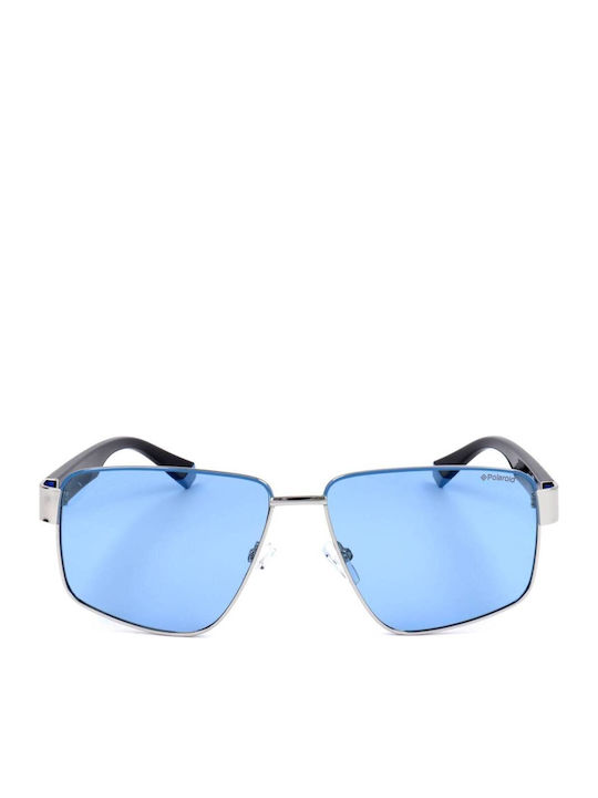 Polaroid Unisex Sunglasses with Silver Frame an...