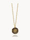 Gregio Photography Necklace in Gold Plated Silver Black