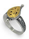 Women's Silver Gold Plated Ring