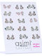 Asimi Body Piercing Хипоалергенни Детски Обици Studs Еднорози от Сребро