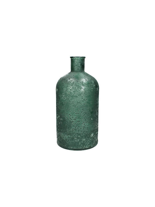 Zaros Decorative Petrol Blue Glass Vase Y28cm