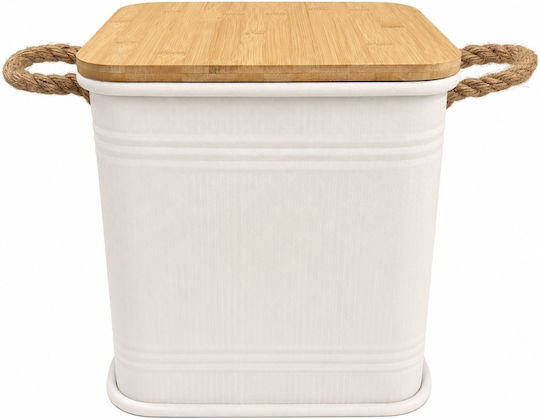 Metallische Aufbewahrungsbox mit Deckel