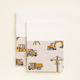 Beauty Home Christening Oilcloth Machine Construction Boy Ecru