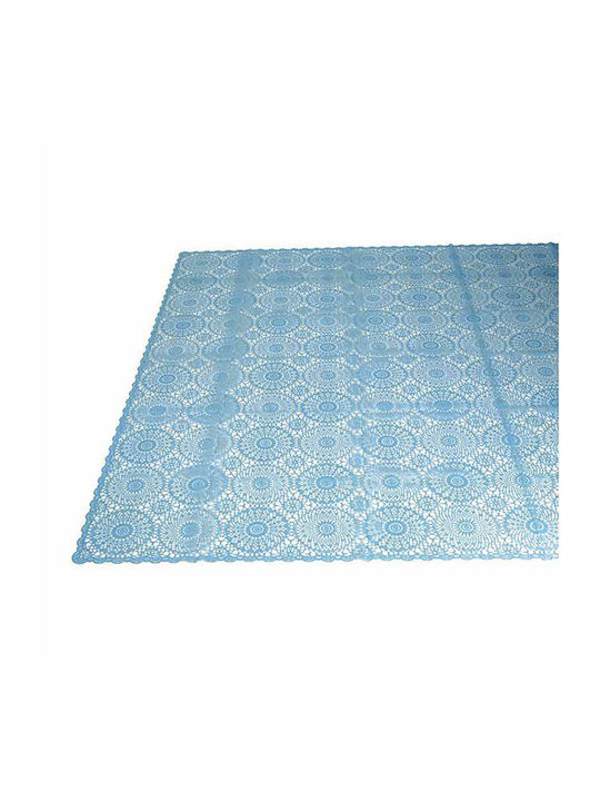 Zaros Knitted Tablecloth Pastel Blue 137x180cm