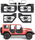 Vevor Σωληνωτές Ημιπόρτες Jeep 4 Θυρών Wrangler Jl 2018-2026 & Gladiator Jt 2020-2026 Σχέδιο Soldier Εμπρός Πίσω Dot Καθρέφτες Λαστιχένια Προστατευτικά Jpc4mcxsbta2gj12u001v0