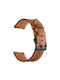 Leather Stitch Line Realme Watch 5 22mm Brown