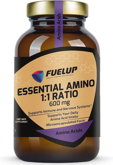 Fuel Up Essential Aminosäuren 600mg 90 Kräuterkapseln