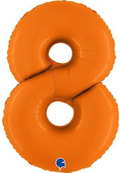 Luftballons Nummern Orange 100 Cm