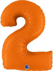 Luftballons Nummern Orange 100 Cm