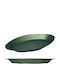 Ready Mr. Green Сервизна Чиния от Зелен Порцелан 46x26.5см