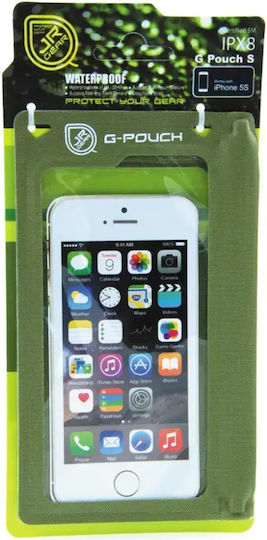 Jr Gear Waterproof Mobile Phone Case G Pouch Small 16.2x9.3cm 9.4x3.6 Inches Green Green
