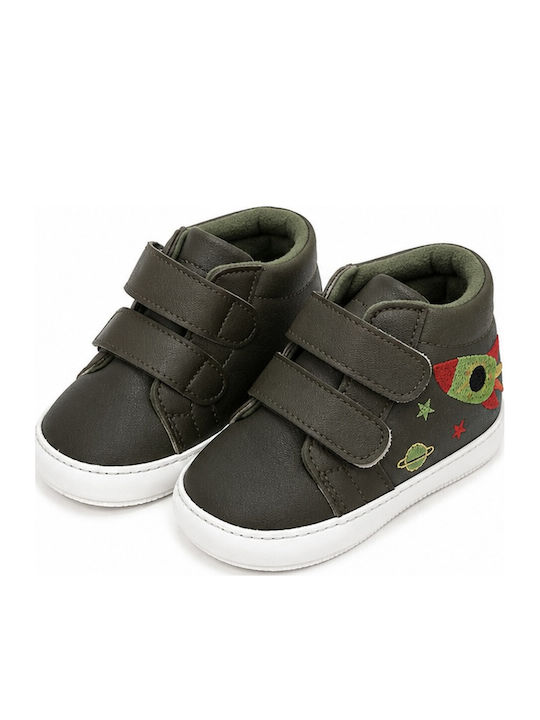 Panino Baby Soft-Sole Boots Khaki