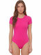 Bodysuit Pentru Femei Cu Mâneci Scurte Fuchsia 1110fux