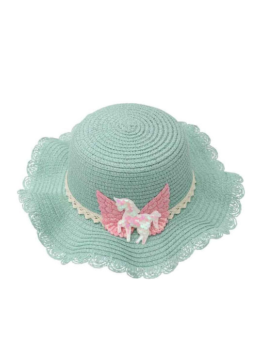 Aquablue Kids' Straw Hat Green