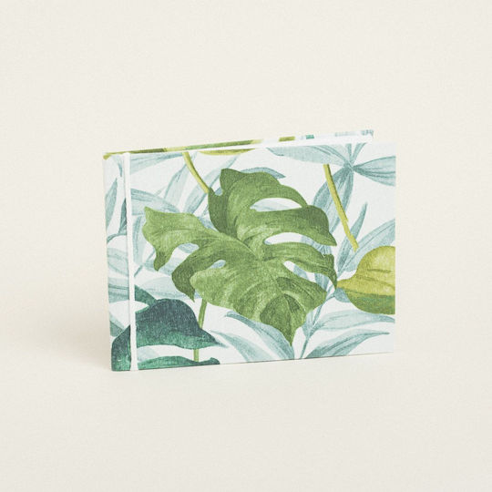 Beauty Home Baptism Guest Book Tropical Leaves Standing