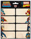 Marvel Ετικέτες Τετραδίων 8τμχ