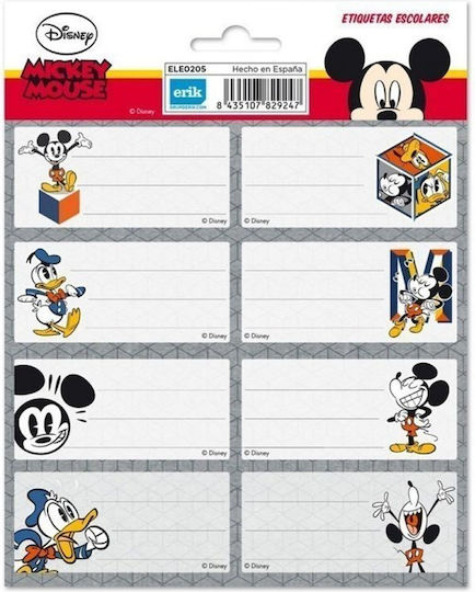 Disney Ετικέτες Τετραδίων 16τμχ