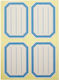 Notebook Labels 7.1x4.9cm 4 Pieces