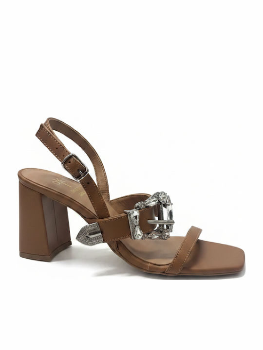Leather Tabac Brown Sandals