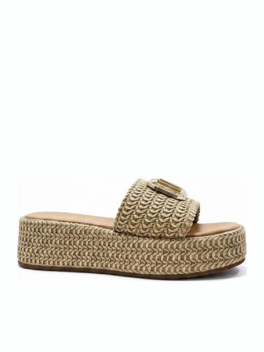 Women's Beige Platforms