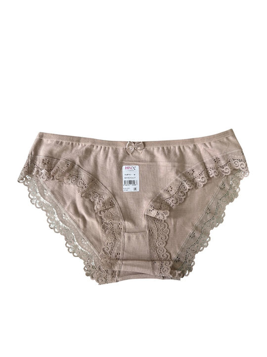 Damen-Slip mit Spitze Beiges 5710