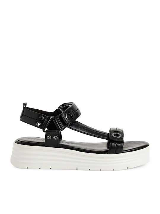 Marco Tozzi Women's Flat Sandals Flatforms Black