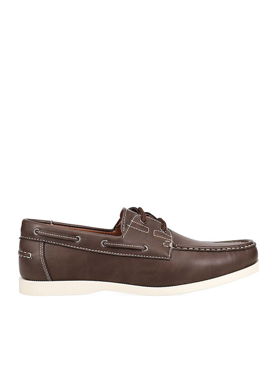 Migato Ανδρικά Boat Shoes σε Καφέ Χρώμα
