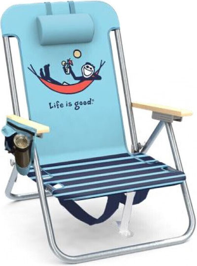 Tommy Bahama Aluminium Turquoise Beach Chair 73.7x63.5x10cm