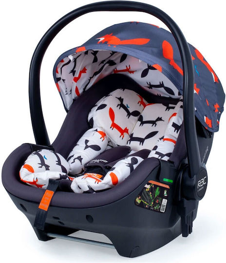 Cosatto RAC Port Baby Car Seat i-Size Charcoal Mister Fox With Free ISOfix Base