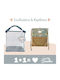 Terrycloth Beach Backpack Bag with Wallet Blue