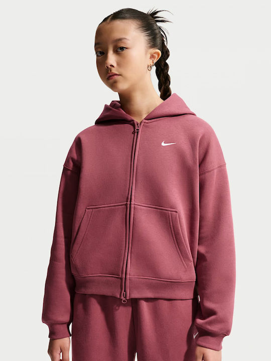 Nike Fleece Kinder-Sweatshirt mit Kapuze und Ta...