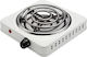 Avizar Compact 1000w Portable Electric Hot Plate 21cm Heating Plate White
