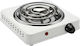 Avizar Compact 1500w Portable Electric Hot Plate 21cm Heating Plate White
