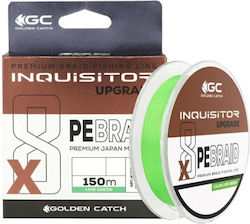 Νημα Golden Catch Inquisitor Pe X8 Upgrade 150m Lime Green #0.6pe 0.128mm