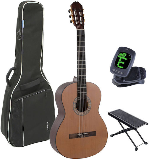 Manuel Rodriguez Caballero Principio C Series Klassische Gitarre 4/4 Basic Bundle