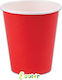 Red Paper Glasses 25 Pieces